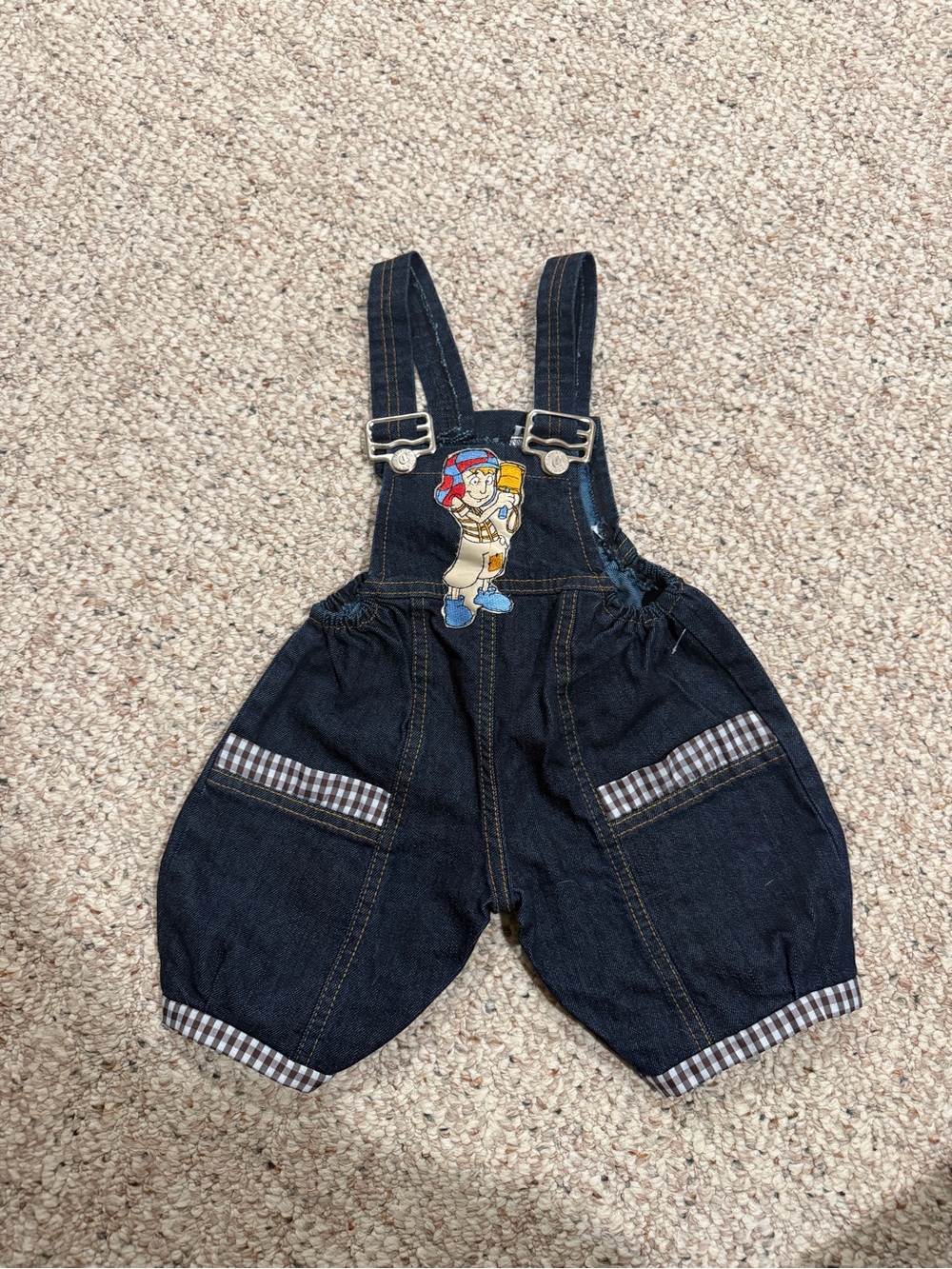 El Chavo del Ocho up cycled overalls